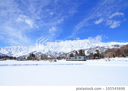 Winter in the foot of Mt. Hakuba at Oku Line 105545698