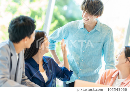 Young business person office meeting Young business person office meeting 105545966