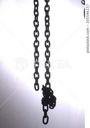 Closeup of a Metal Chain 105546157