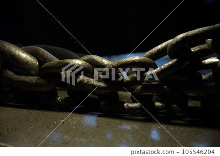 Closeup of a Metal Chain Closeup of a Metal Chain 105546204