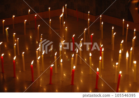 candle light in church candle light in church 105546395