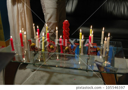 candle light in church candle light in church 105546397