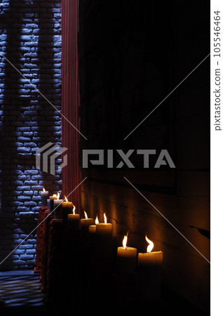 candle light in church candle light in church 105546464