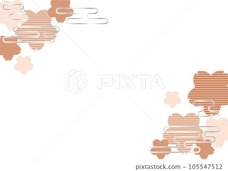 Subdued cherry blossom background, frame Subdued cherry blossom background, frame 105547512