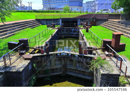 [Toyama Prefecture] Ushijima locks in fine weather (Fugan Canal Kansui Park) 105547596