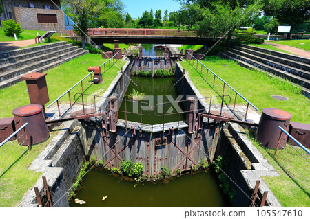 [Toyama Prefecture] Ushijima locks in fine weather (Fugan Canal Kansui Park) 105547610