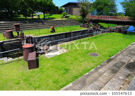 [Toyama Prefecture] Ushijima locks in fine weather (Fugan Canal Kansui Park) 105547613