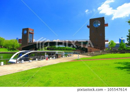 [Toyama Prefecture] Fugan Canal Kansui Park in sunny weather 105547614