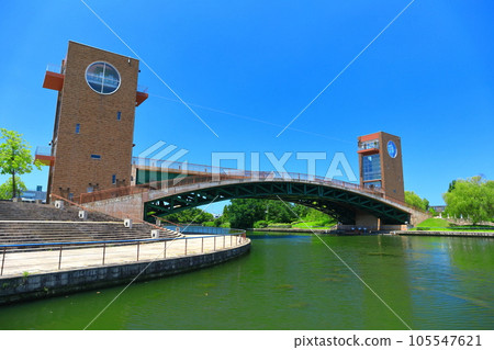 [富山縣] 天氣晴朗的富岩運河環水公園 105547621