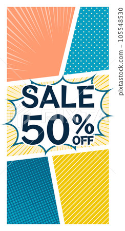 Background material _ cartoon _ colorful 105548530