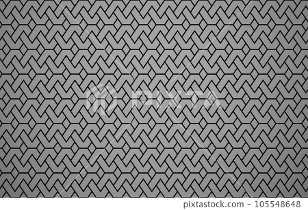 The geometric pattern with lines. Seamless vector background. Black and gray texture. Graphic modern pattern. Simple lattice graphic design The geometric pattern with lines. Seamless vector background. Black and gray texture. Graphic modern pattern. Simple lattice graphic design 105548648