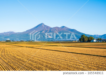 從豬苗代町眺望秋天的磐梯山 105548911