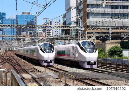 日立特快E657係經過東京都港區芝 105549302