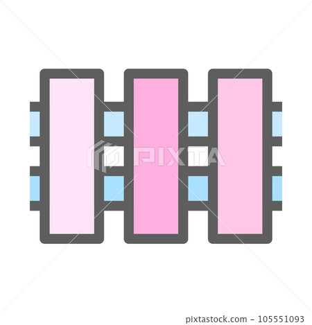 pink pastel ranch fence flat pink pastel ranch fence flat 105551093