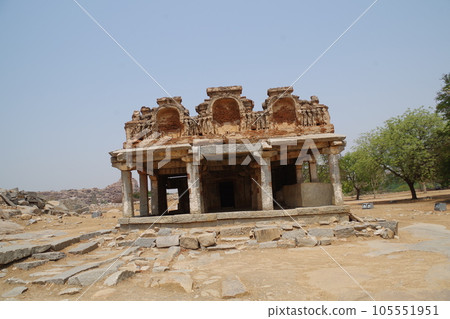 Group of buildings in Hampi, a World Heritage Site, India 105551951
