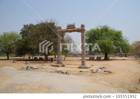 Group of buildings in Hampi, a World Heritage Site, India 105551952