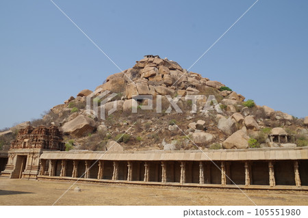 Group of buildings in Hampi, a World Heritage Site, India 105551980