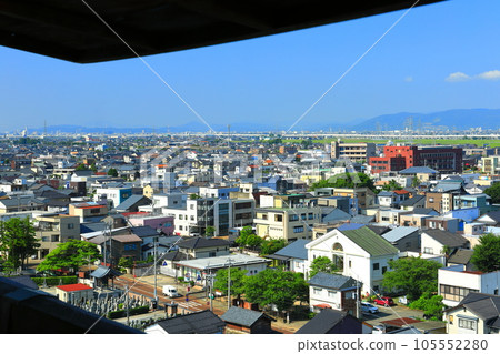 [Fukui Prefecture] Sakai city seen from Maruoka Castle 105552280