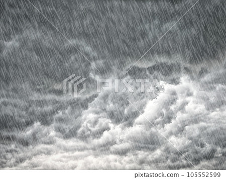 heavy rain sky 105552599