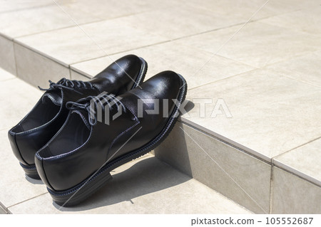Image of drying business shoes in the sun Image of drying business shoes in the sun 105552687
