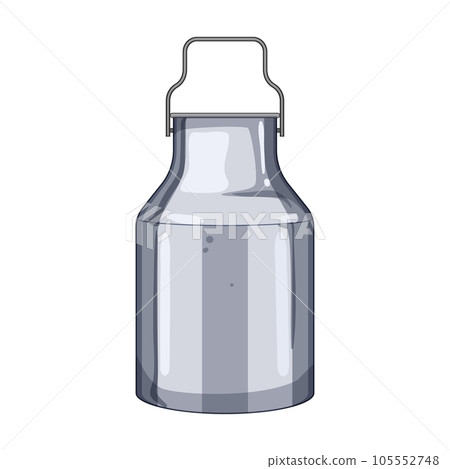 farm metal milk can cartoon vector illustration farm metal milk can cartoon vector illustration 105552748