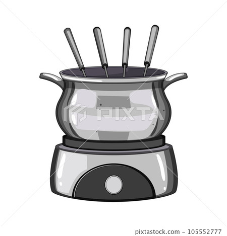 party fondue cheese cartoon vector illustration party fondue cheese cartoon vector illustration 105552777