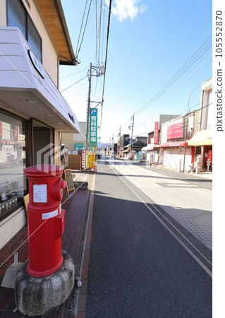 Ibaraki Kasama A landscape with a round post (in front of the Chinese medicine pharmacy neut) 105552870