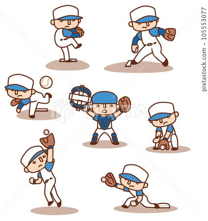 可愛棒球插畫集～投手/防守版～ 105553077