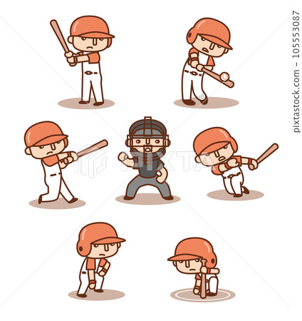 Cute Baseball Illustration Collection ~Attack Edition~ 105553087