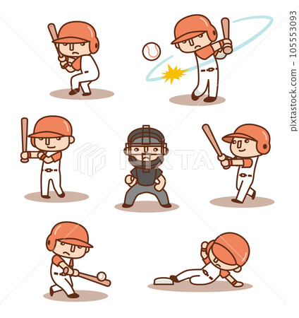 Cute Baseball Illustration Collection ~Attack Edition~ 105553093