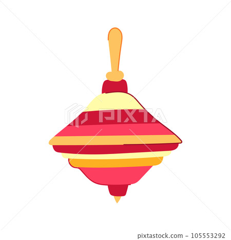kid spinning top cartoon vector illustration kid spinning top cartoon vector illustration 105553292