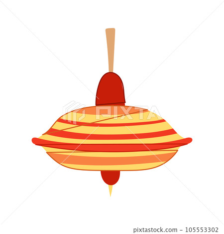 game spinning top cartoon vector illustration 105553302