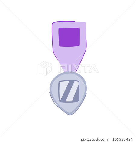 decoration military medal cartoon vector illustration 105553484