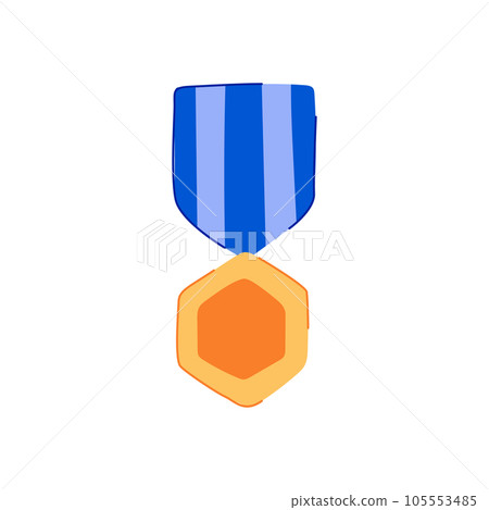 award military medal cartoon vector illustration 105553485