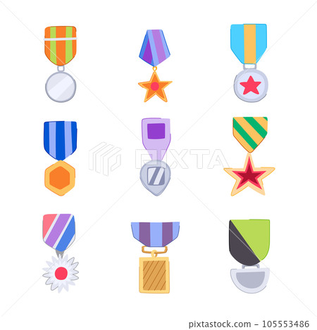 military medal set cartoon vector illustration military medal set cartoon vector illustration 105553486