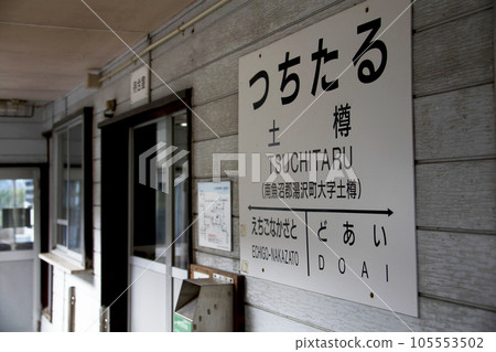 上越線 越後湯澤土樽站 站名牌 105553502