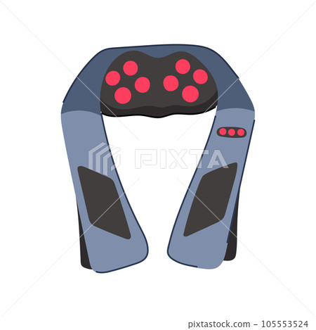 shoulder massage neck cartoon vector illustration 105553524