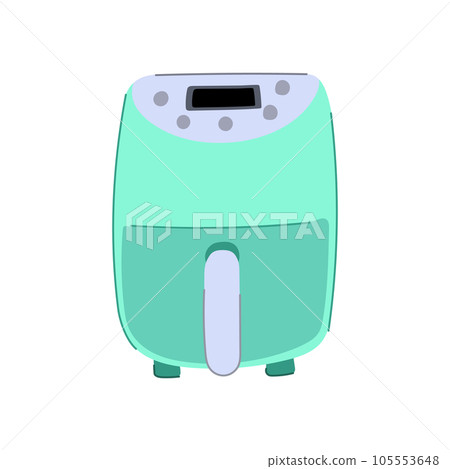 air fryer cooking cartoon vector illustration 105553648