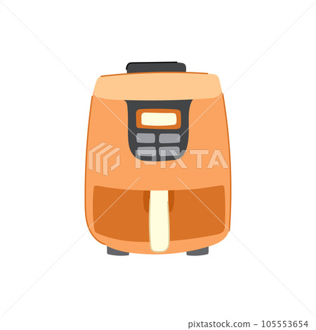 fry fryer cooking cartoon vector illustration 105553654
