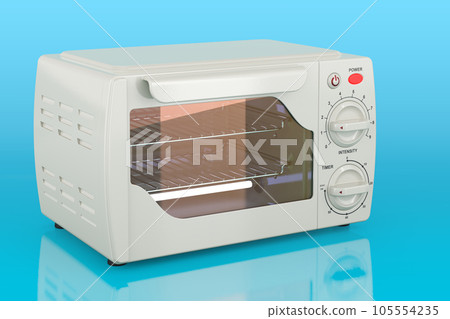 Ultraviolet Sterilizer Cabinet on blue background, 3D rendering 105554235