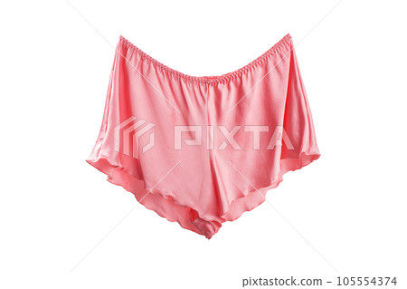 Pink satin women's pajama pants. Pink satin women's pajama pants. 105554374