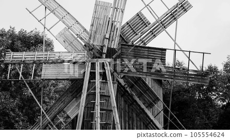 wooden mill wooden mill 105554624
