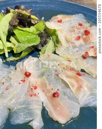 鯛魚薄片開胃菜 鯛魚薄片開胃菜 105554678