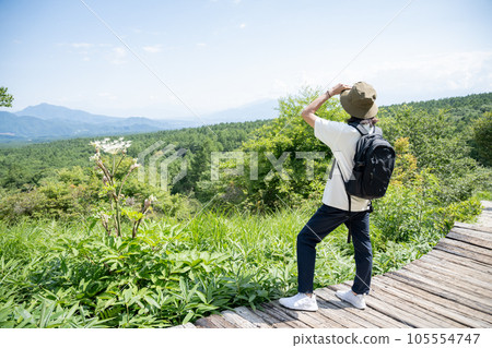 徒步旅行 登山運動員 男人 105554747
