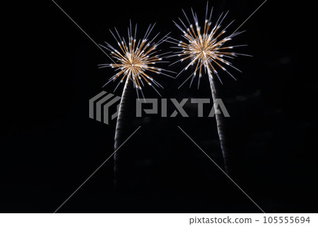 Fireworks blooming in the summer night sky <Kuwana Suigo Fireworks Festival> Fireworks blooming in the summer night sky <Kuwana Suigo Fireworks Festival> 105555694
