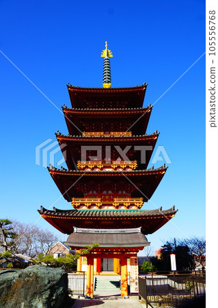 Bando 33 Kannon, 27th Fudasho, Iinuma Kannon, Five-storied Pagoda 105556768