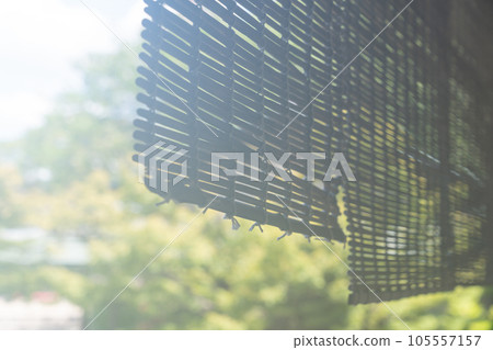 Nostalgic scenery, bamboo blind image 105557157
