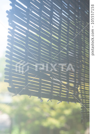 Nostalgic scenery, bamboo blind image 105557158
