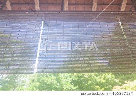 Nostalgic scenery, bamboo blind image 105557184