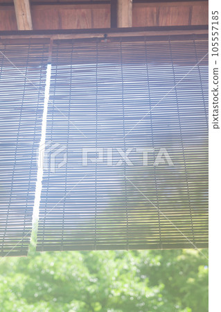 Nostalgic scenery, bamboo blind image 105557185
